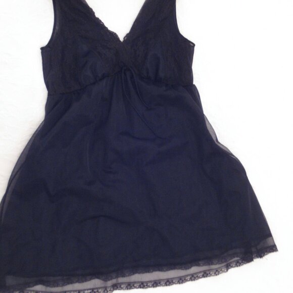 Miss Elaine Vintage Double Nylon Babydoll M - Picture 2 of 12